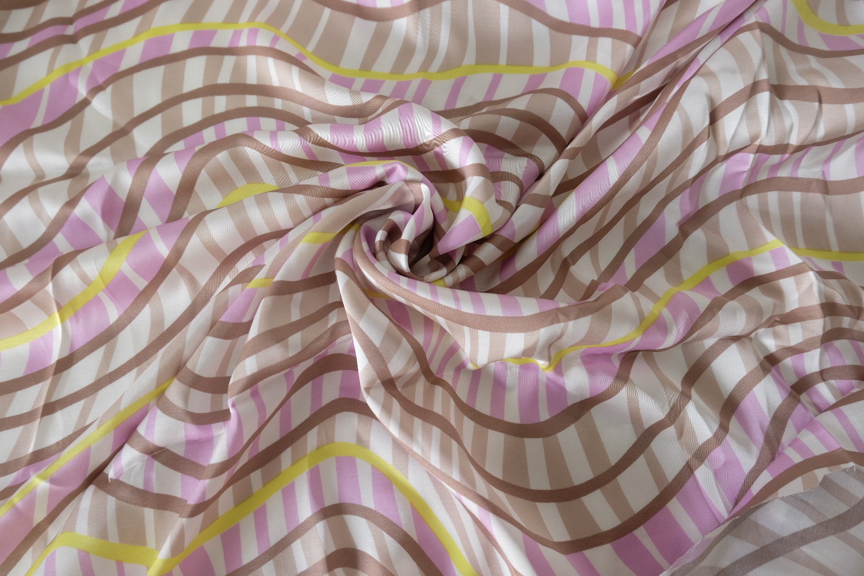 Wavy Stripe Pure Cupro Fabric – 3.3 yd