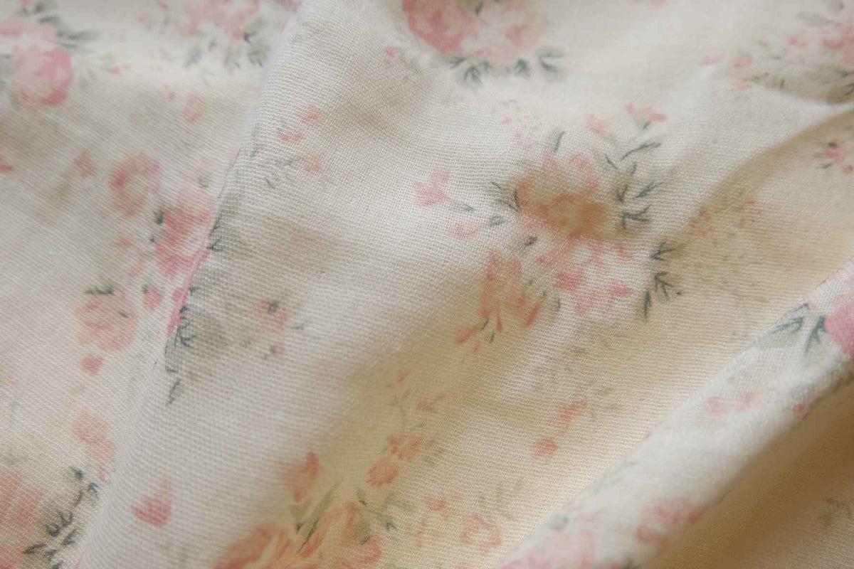 Blush Floral Double Gauze Cotton — 1.6 yd