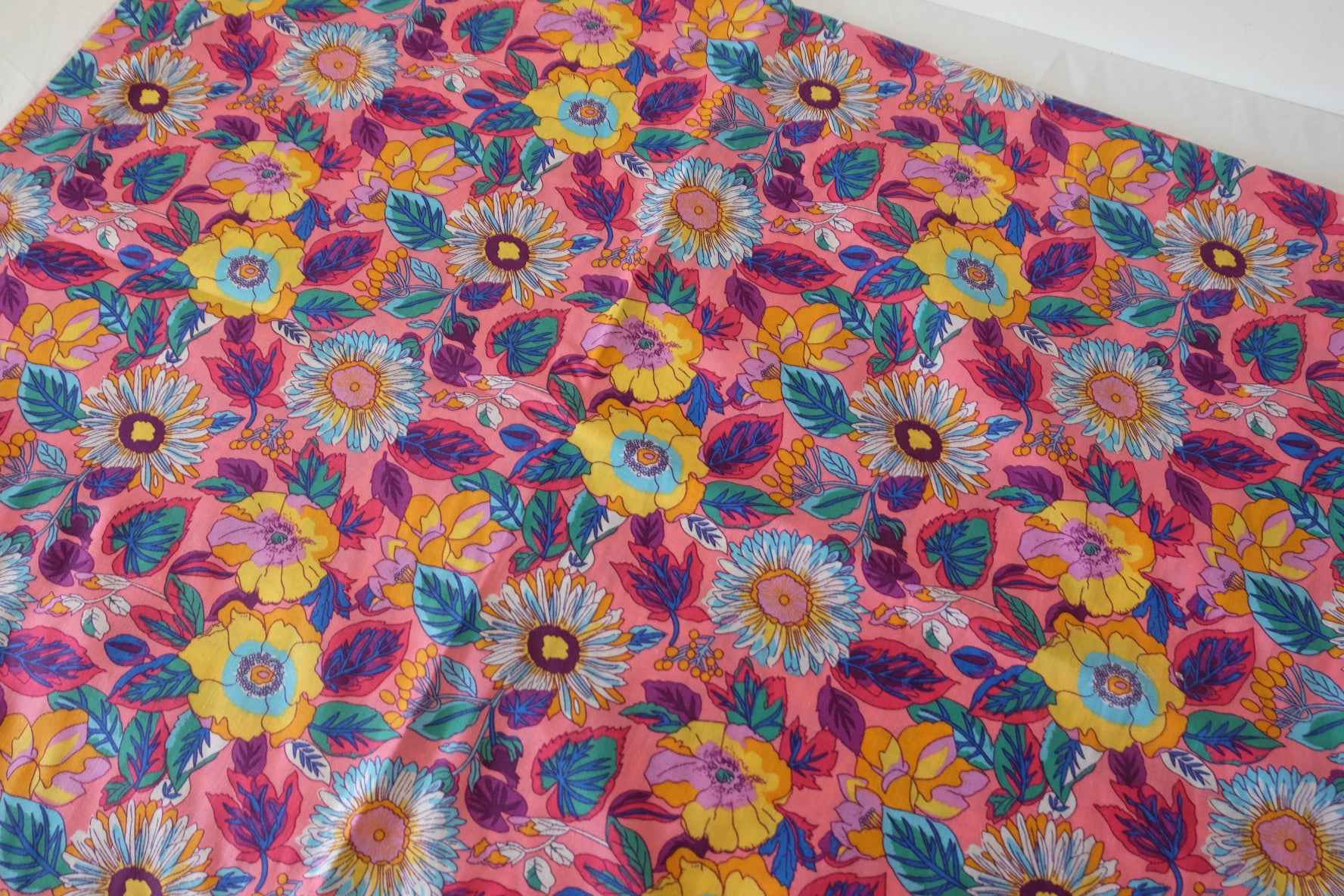 Bright Garden Cotton Poplin Fabric – 2.2 yd