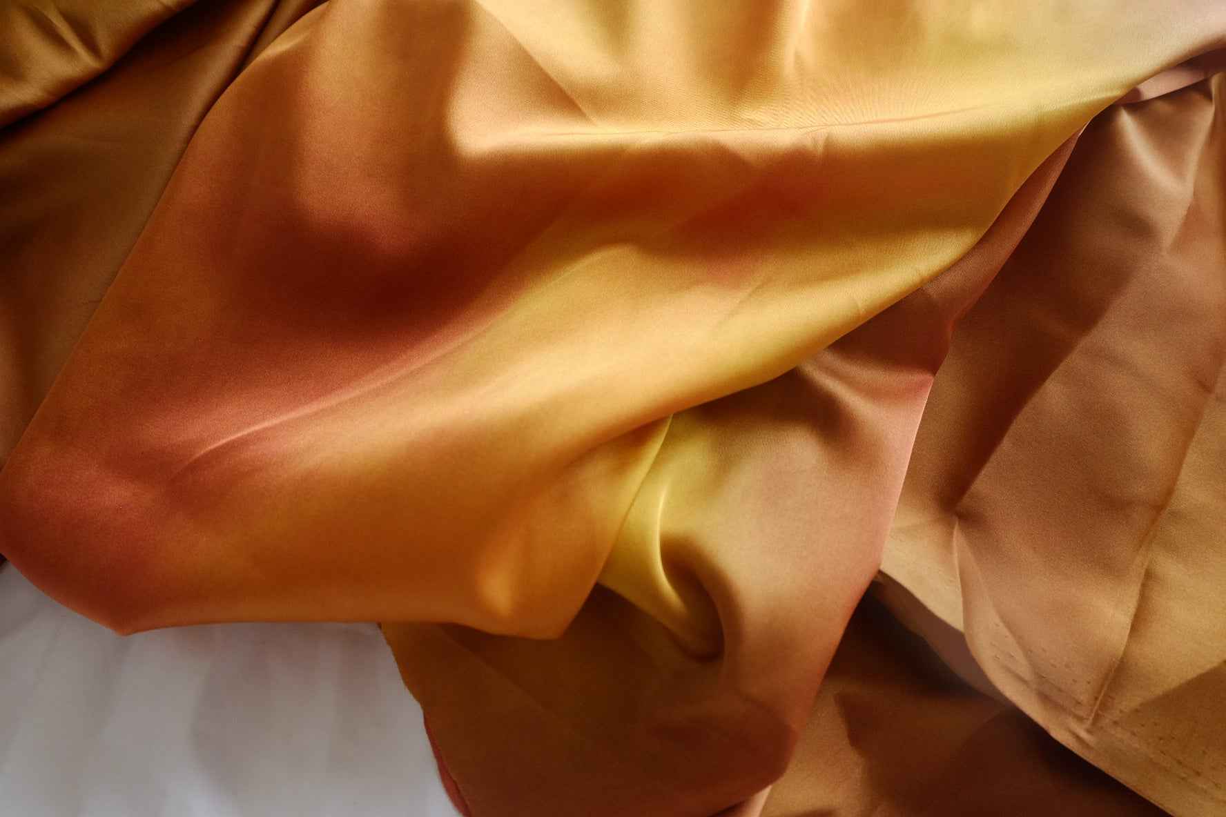 Sunset Gradient Acetate-Blend Satin Fabric - 1.64 yd