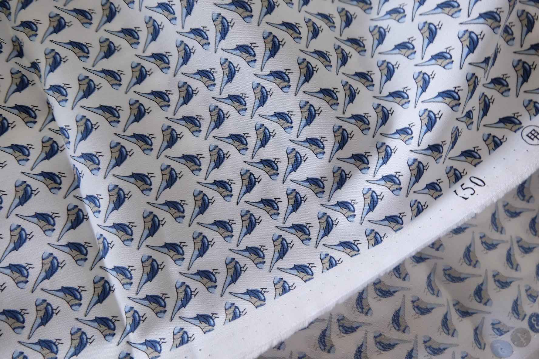 Blue Bird High-Count Cotton Lawn Fabric – 2.2 yd