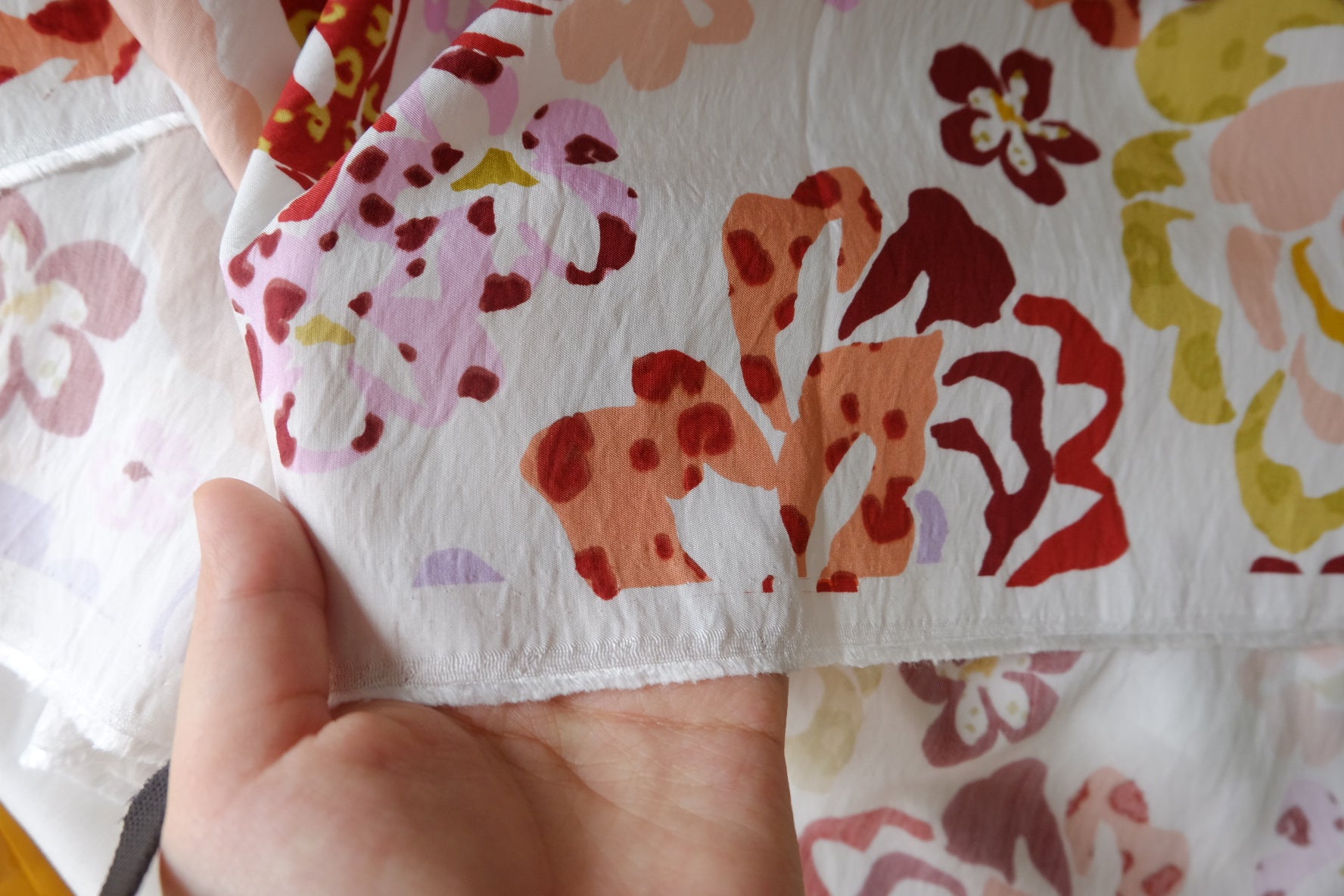 Painterly Floral Tencel Blend Fabric – 4.0 yd