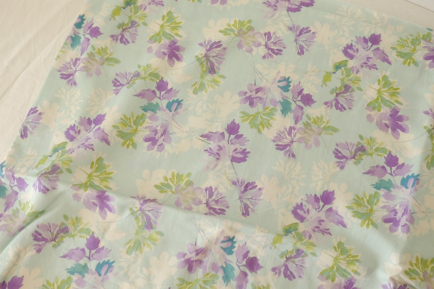 Mint Floral Tencel Dress Fabric – 3.3 yd
