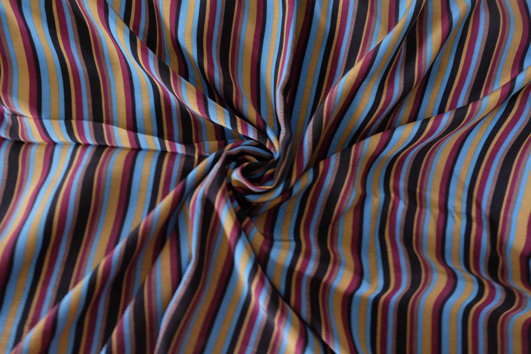 Soft Striped Rayon Fabric – Fluid Drapey Printed Woven – 2.2 yd
