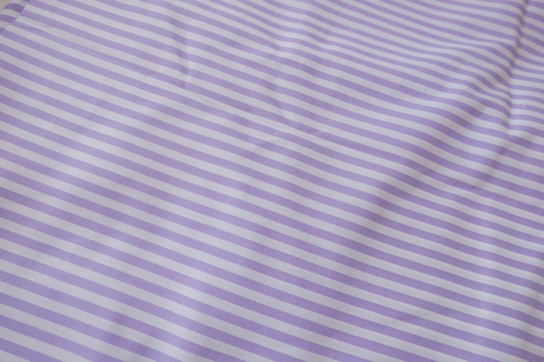 Lilac Stripe Cotton Poplin, 2.19 Yards