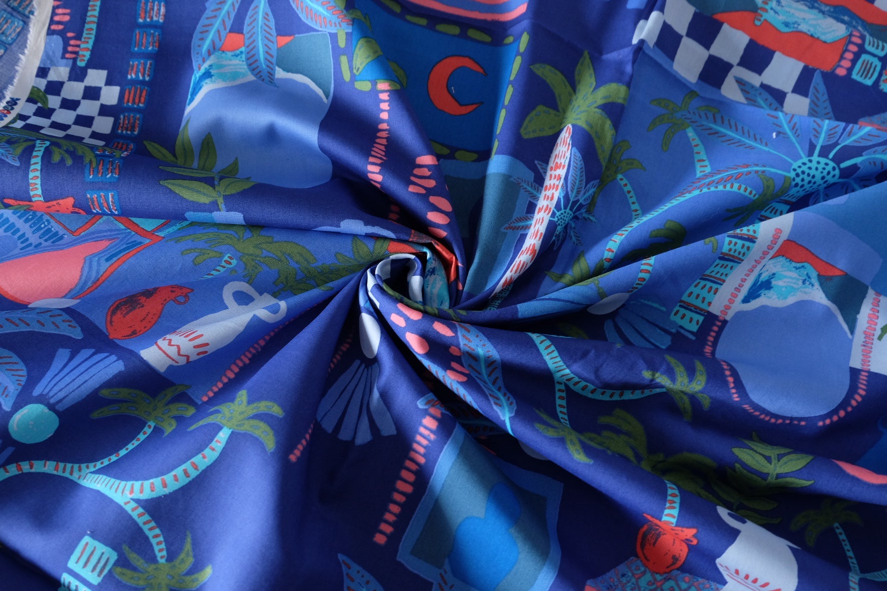 Tropical Night Cotton Fabric – 2.2 yd