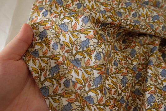 Woodland Rabbit Cotton Poplin – 3.2 yd