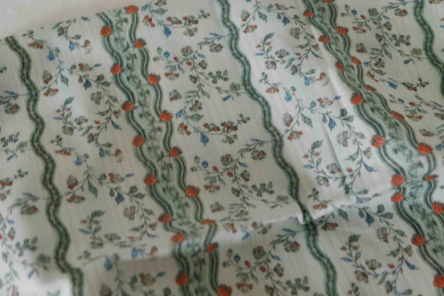 Vintage Floral Stripe Jacquard Cotton – 2.2 yd