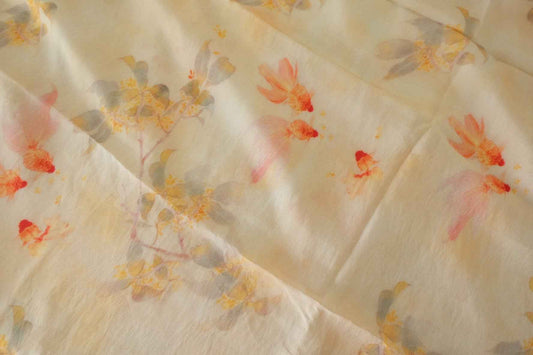 Soft Tencel Linen Floral Fabric – 3.3 yd