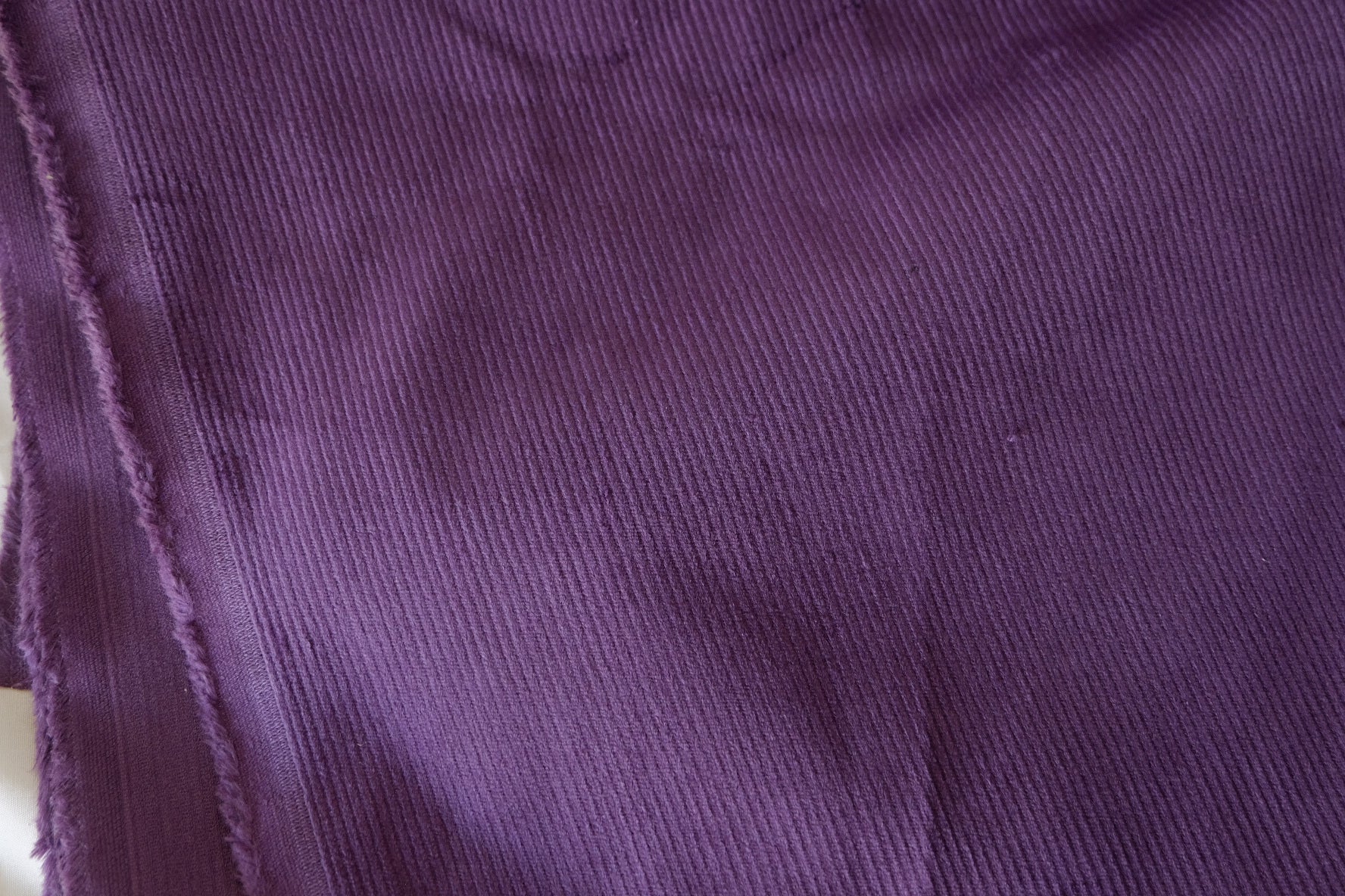 Deep Purple Cotton Corduroy – 1.6 yd