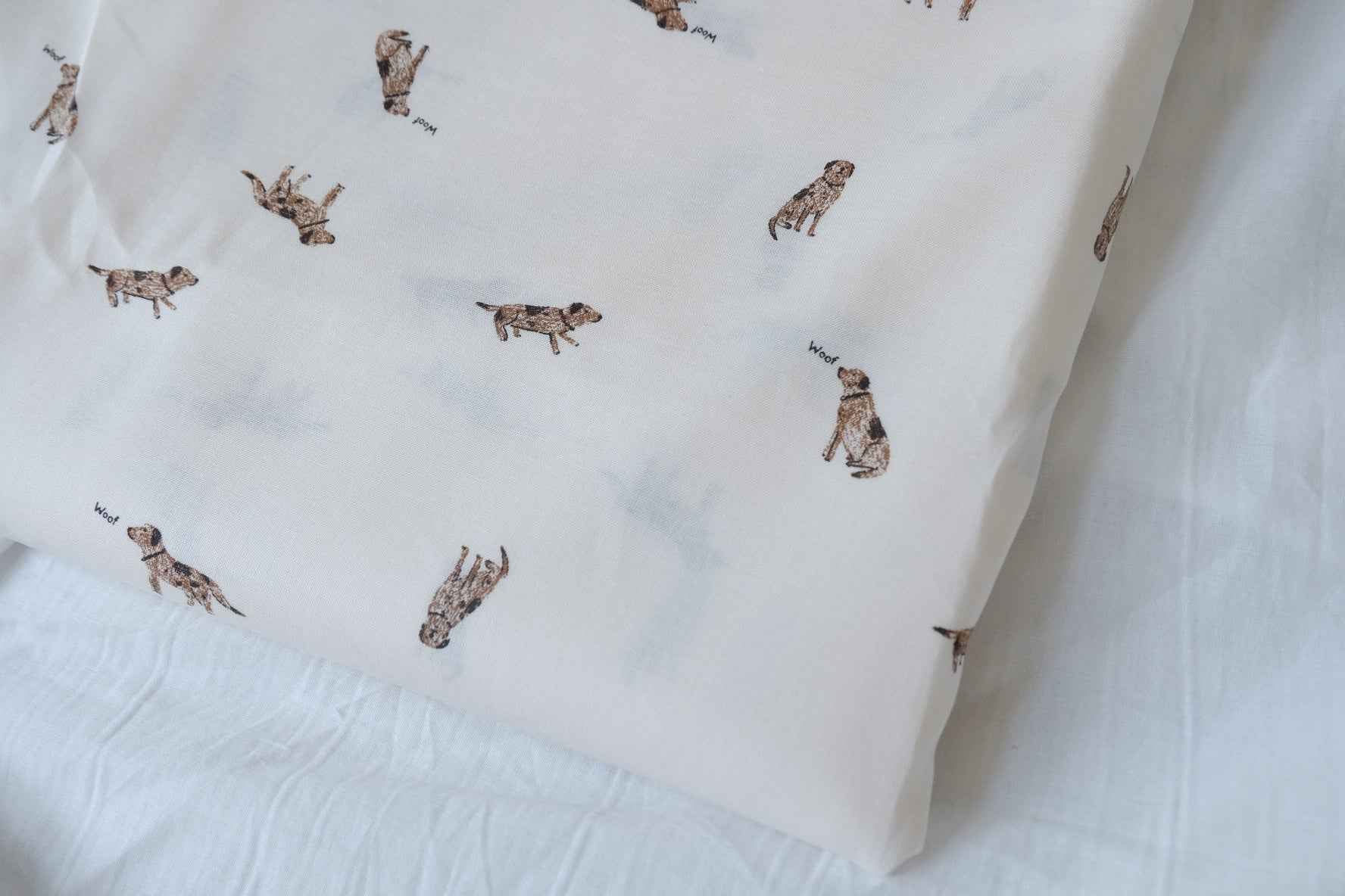 Playful Puppy Cotton Fabric, Lightweight Soft Summer Weight, 3.28 Yards