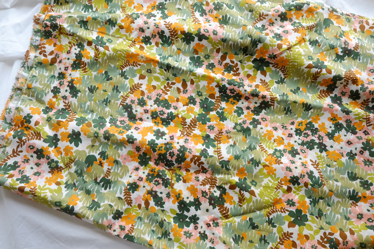 Retro Meadow Cotton Voile – 3.3 yd