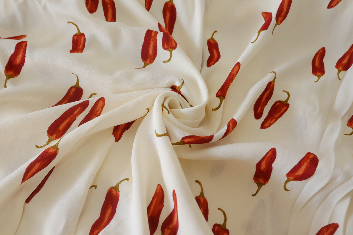 Little Red Chili Heavyweight Viscose – 2.73 yd