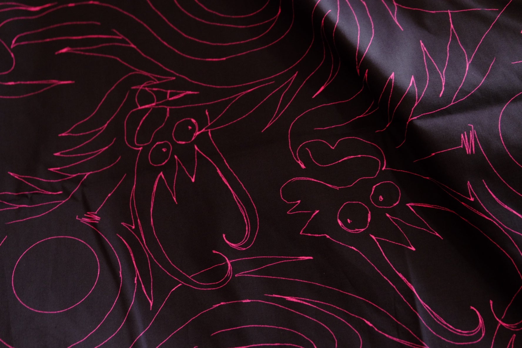 Dragon Linework Stretch Poplin – 2.2 Yards