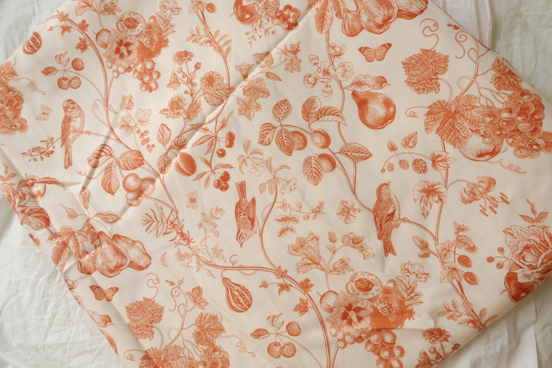 Toile Fruit & Bird Tencel Linen Blend, 1.6 Yards
