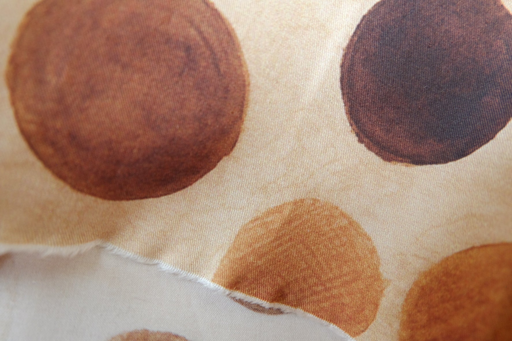 Watercolor Earth-Tone Dot Crisp Cotton Micro Twill — 2 yd