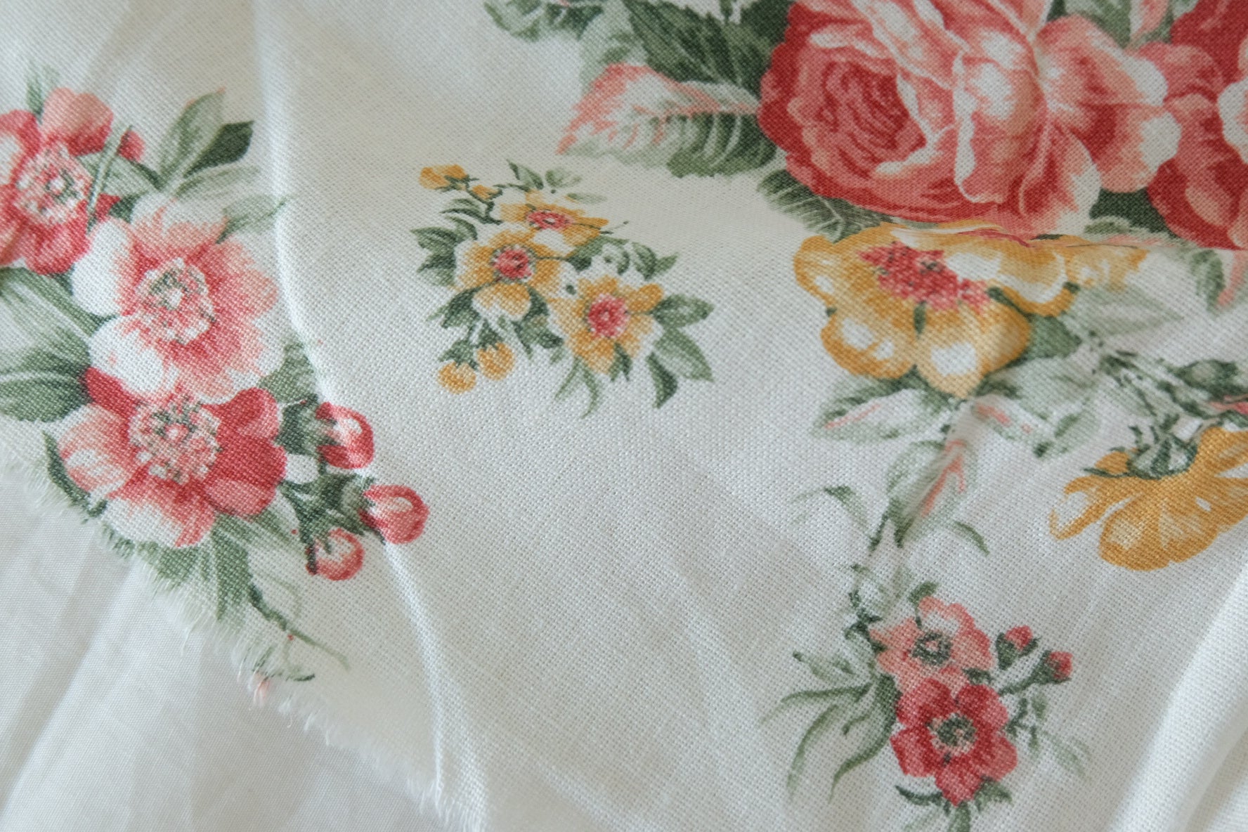 Vintage Rose Linen Blend Fabric – 2.2 yd