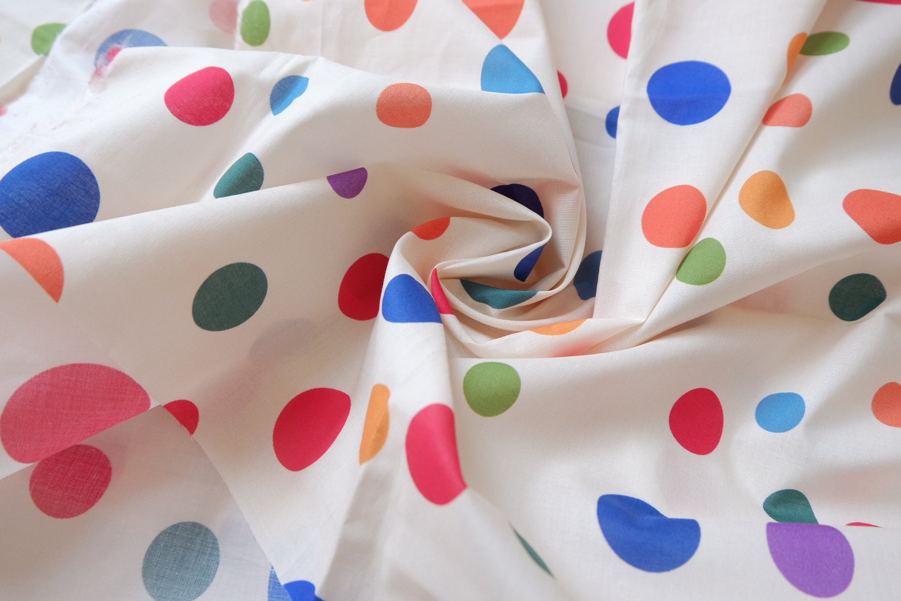 Playful Color Dot Fine Cotton Lawn — 2.19 yd