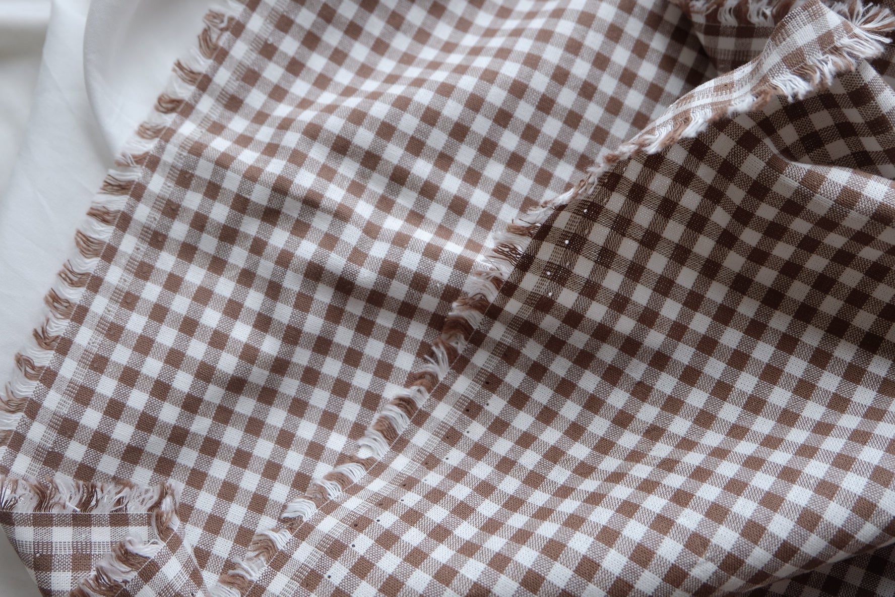 Brown Gingham Yarn-Dyed Cotton – 2.2 yd