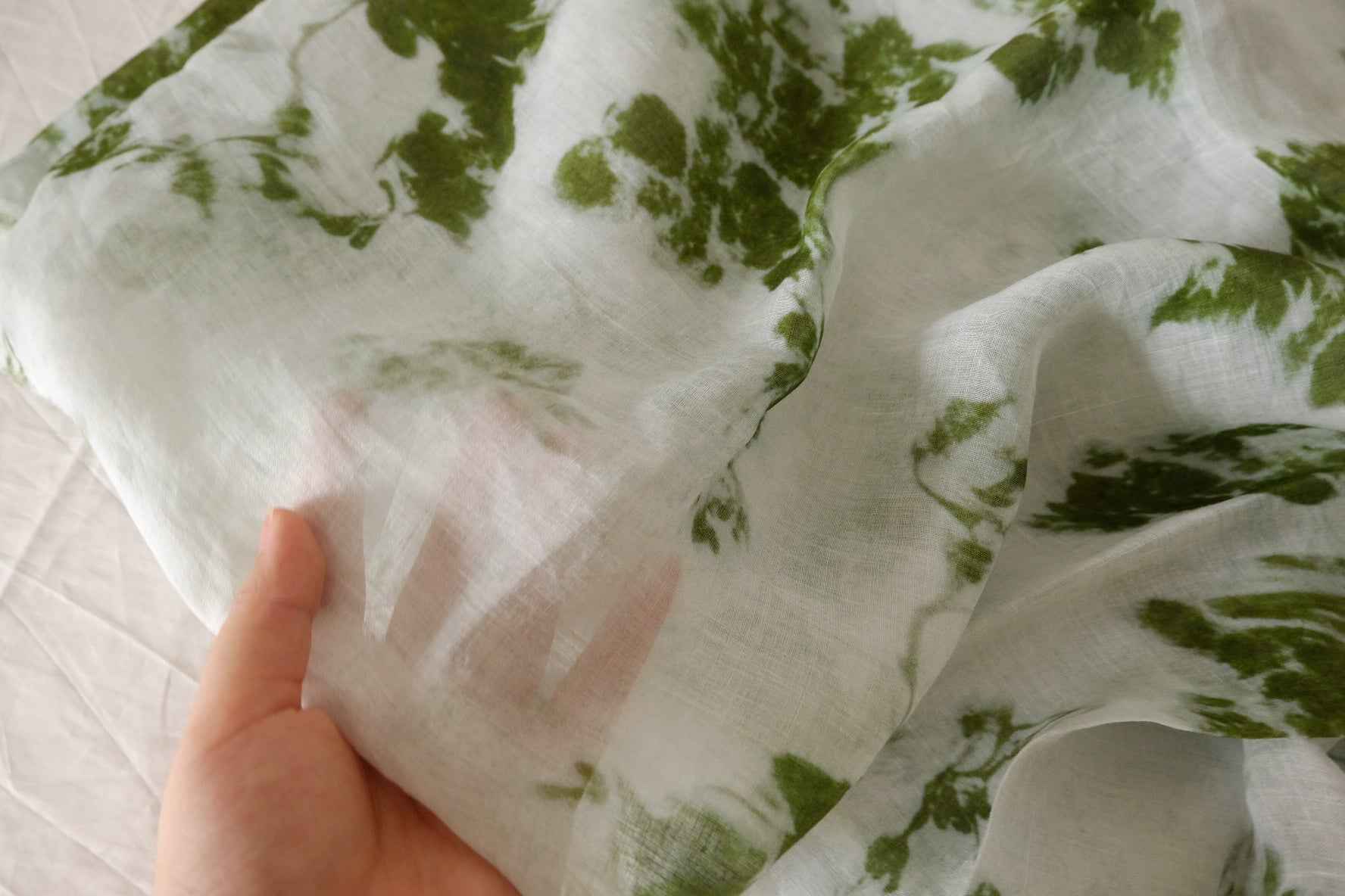 Green Shadow 100s Pure Ramie — 2.19 yd