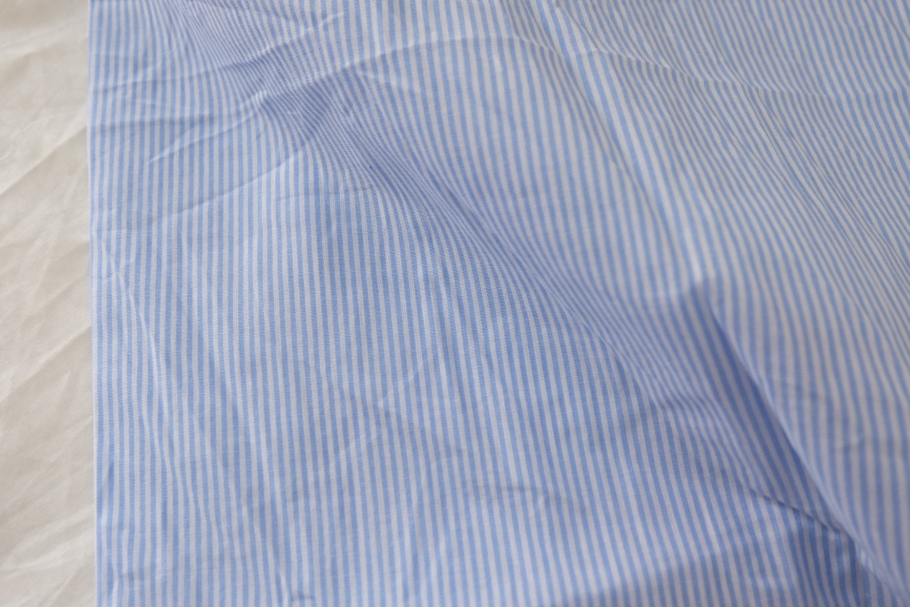 Blue Fine Stripe Cotton Fabric – 2.7 yd