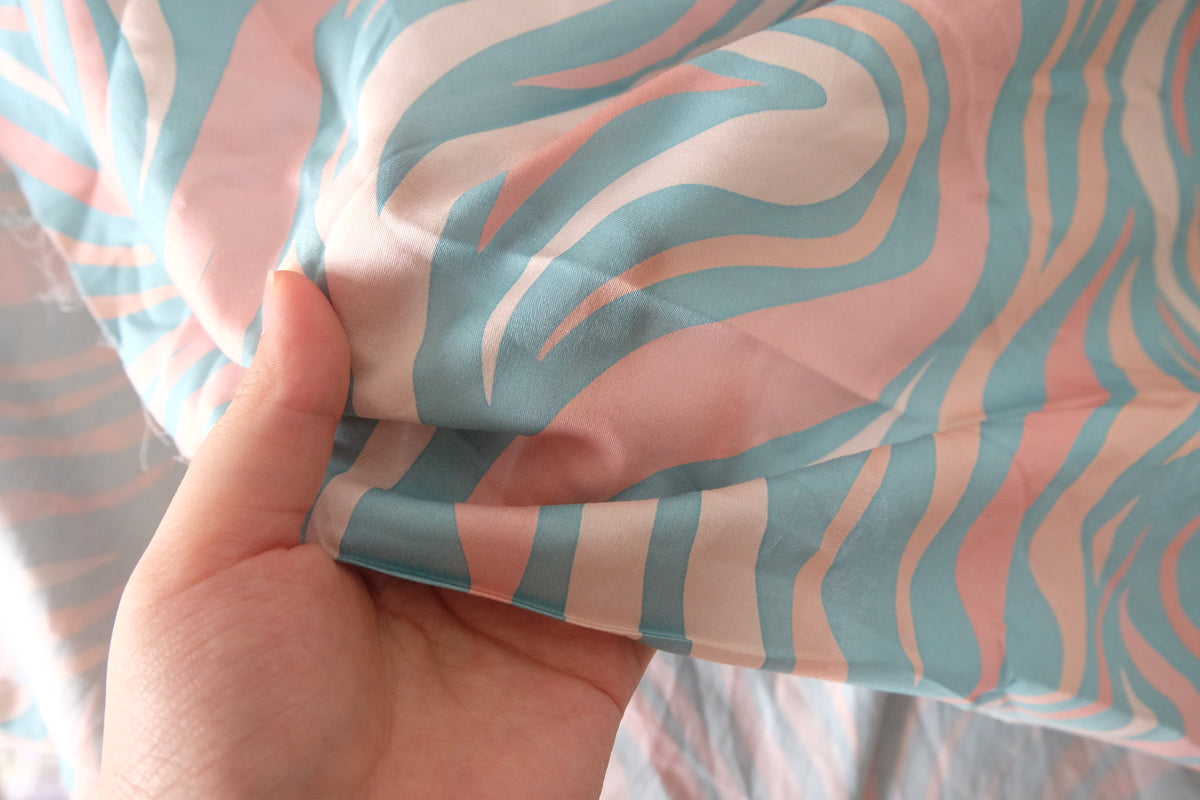Pastel Wave Cotton Sateen — 3.28 yd