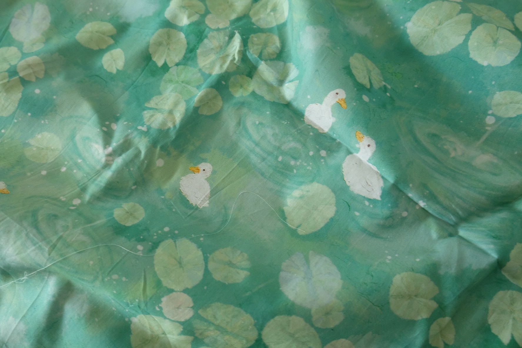Duck Pond 60s Cotton Poplin Fabric - 1.6 yd