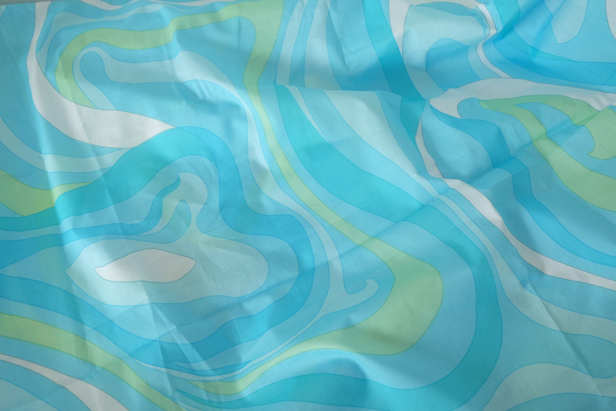 Aqua Current Cotton Lawn – 3.5 yd