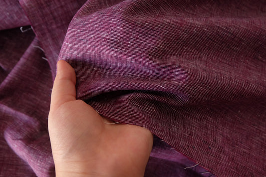 Berry Yarn-Dyed Linen Cotton – 2.2 yd