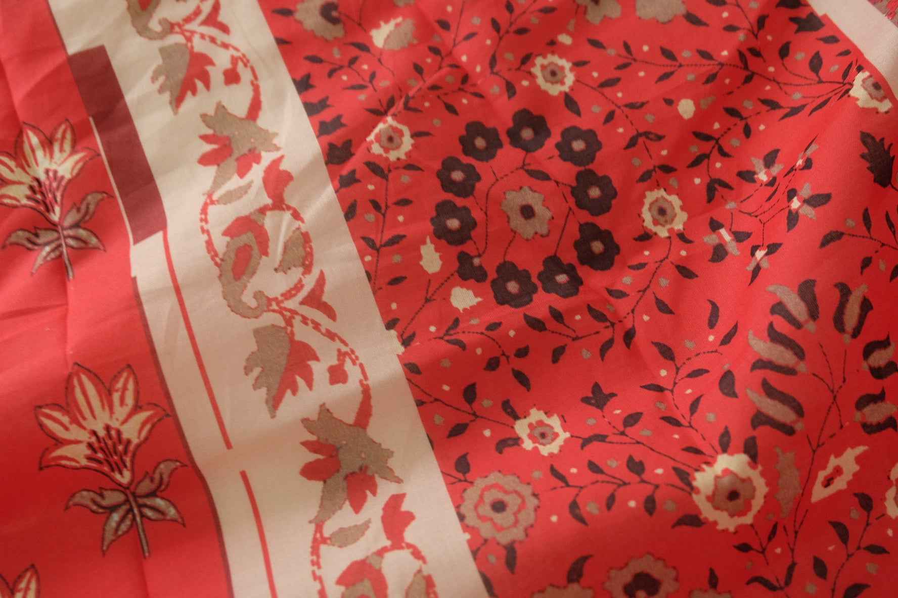 Coral Bohemian Patchwork 100s Cotton Lawn – 3.8 yd