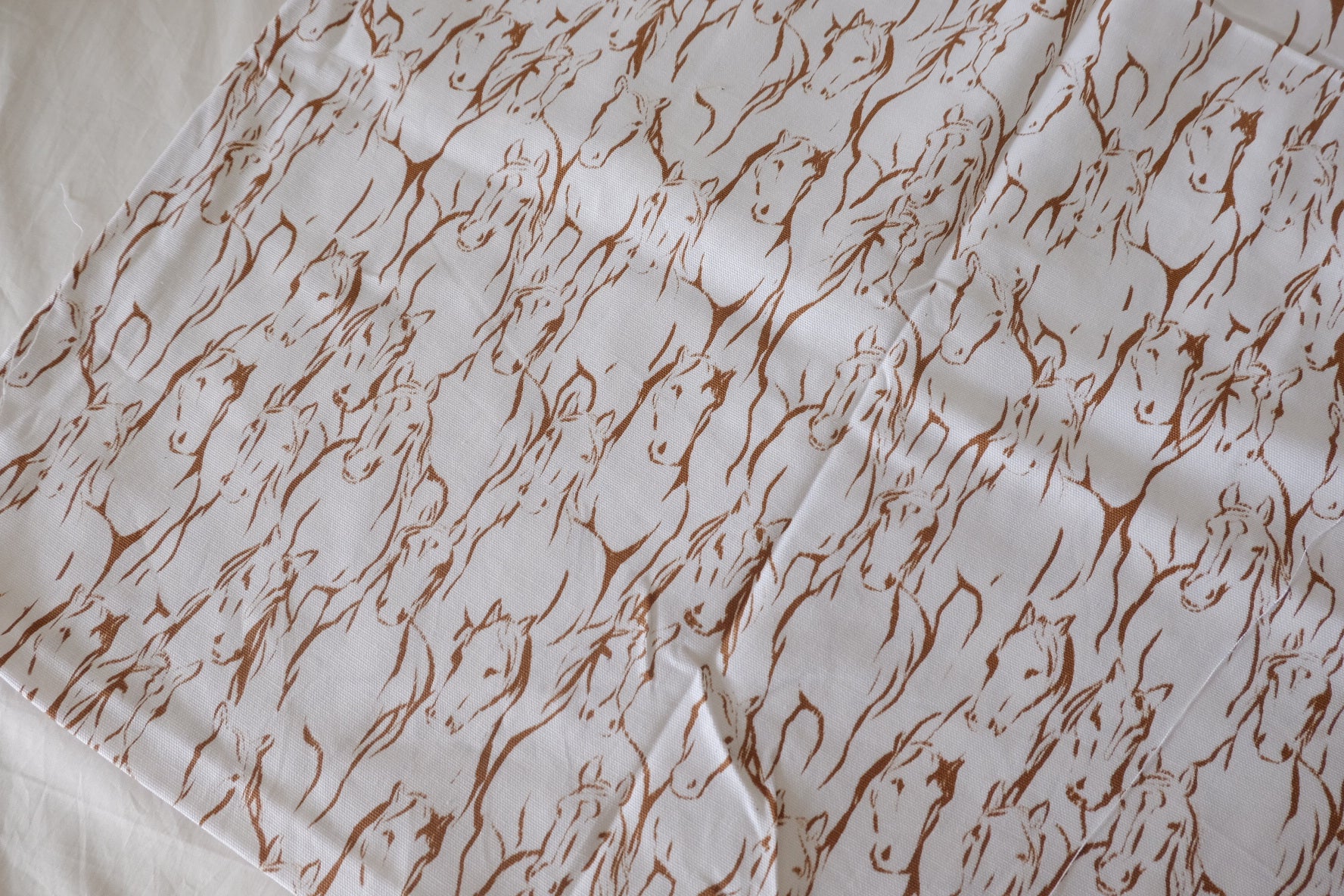 Running Horses Cotton Canvas – 1.86 yd
