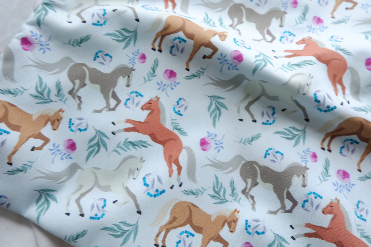 Wild Horses Cotton Poplin – 2.2 yd