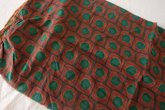 Retro Geometric Cotton Voile Fabric – 1.4 yd