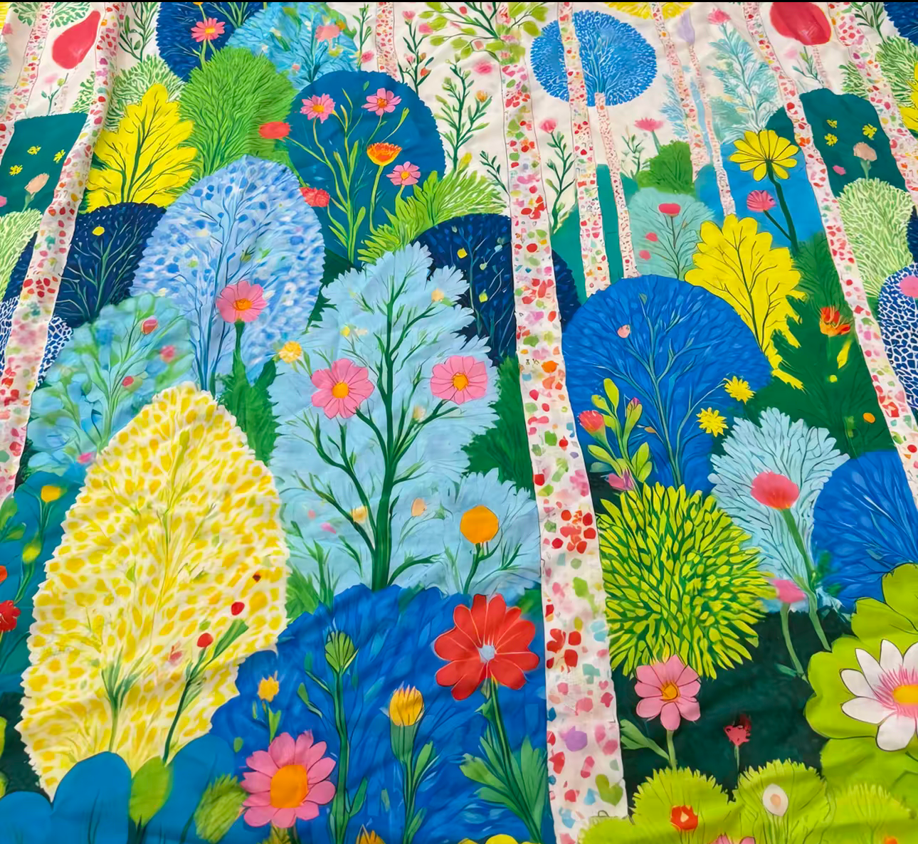 Enchanted Forest Panel Print Tencel Ramie – 2.2 yd