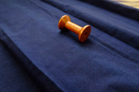 A001 Vintage Indigo: Classic Denim - Blue Tǔbù - 55.5cm Width - BUBBO