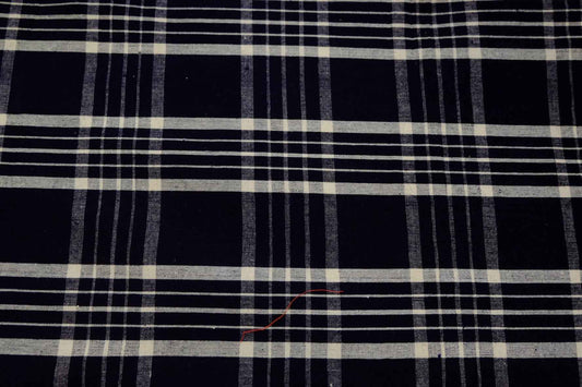 A002 Northern Graph: Black & White Check Tǔbù - 58.5cm Width - BUBBO