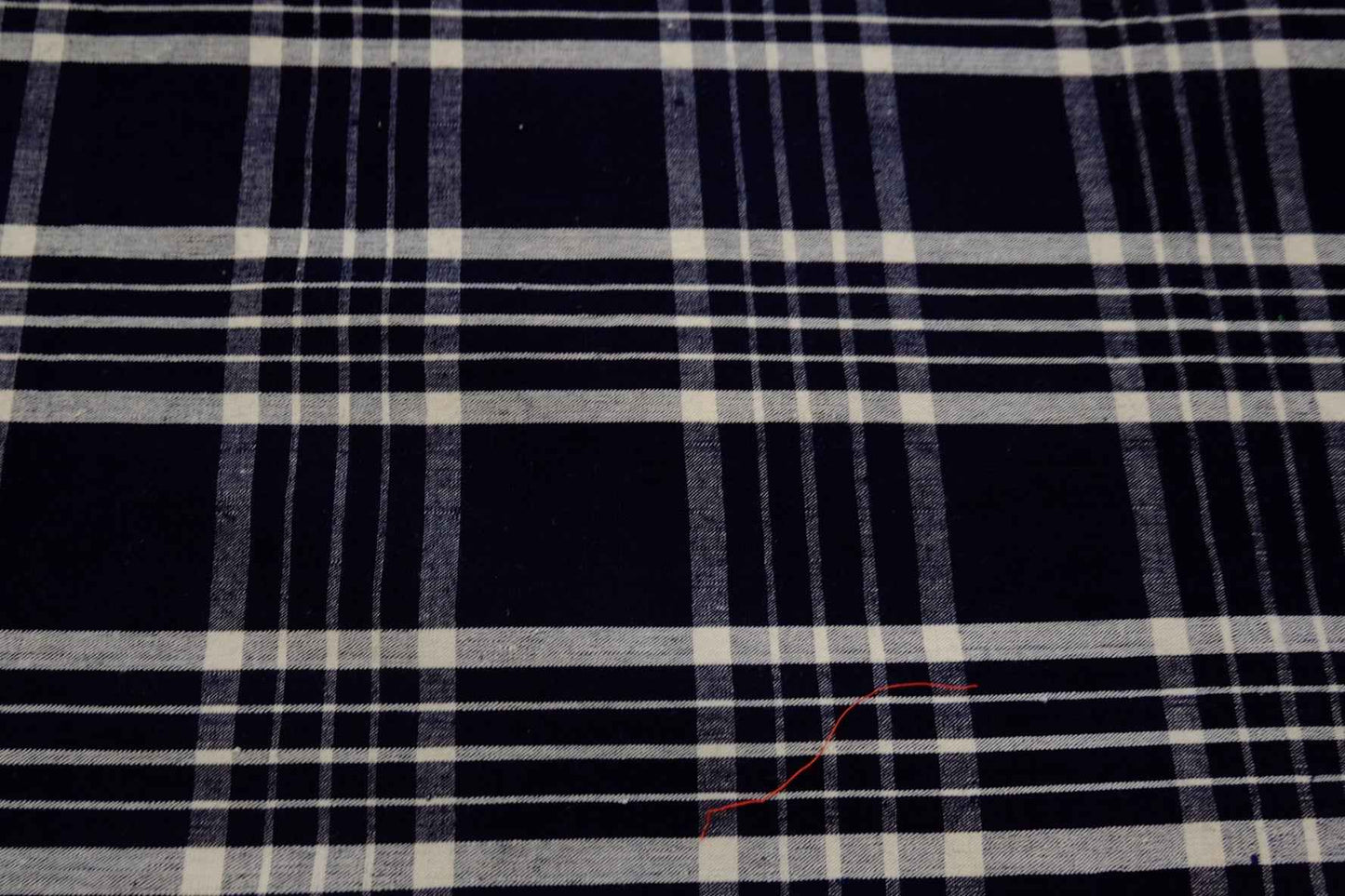 A002 Northern Graph: Black & White Check Tǔbù - 58.5cm Width - BUBBO