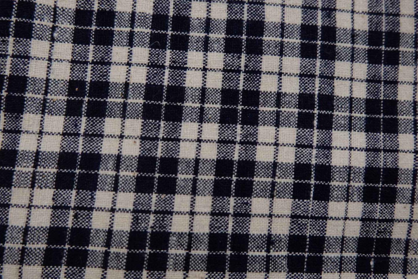 A008 Monochrome Masterpiece: Black & White Check Tǔbù - 53cm Width - BUBBO