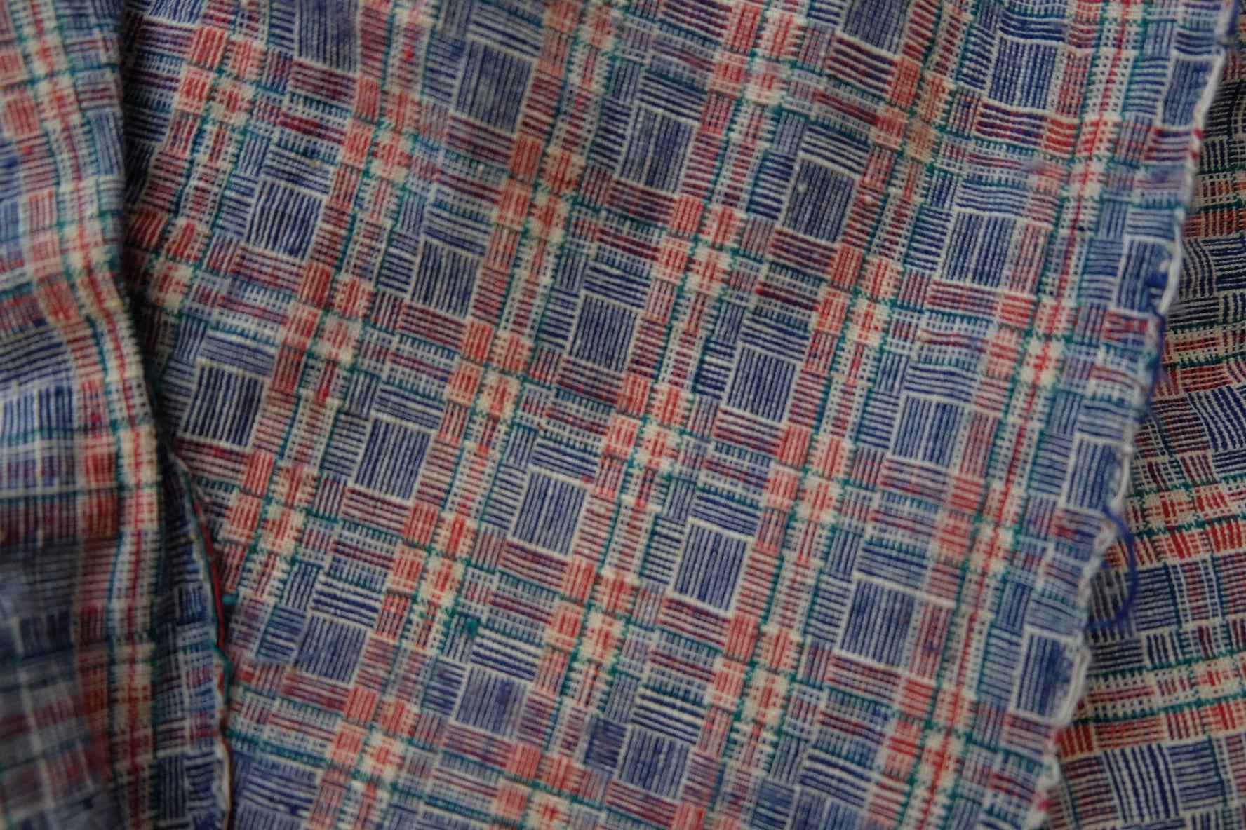 A011 Shanghai Archive: 1960s Reed - Weave Tǔbù | 49.5cm Width | Professionally Cleaned - BUBBO