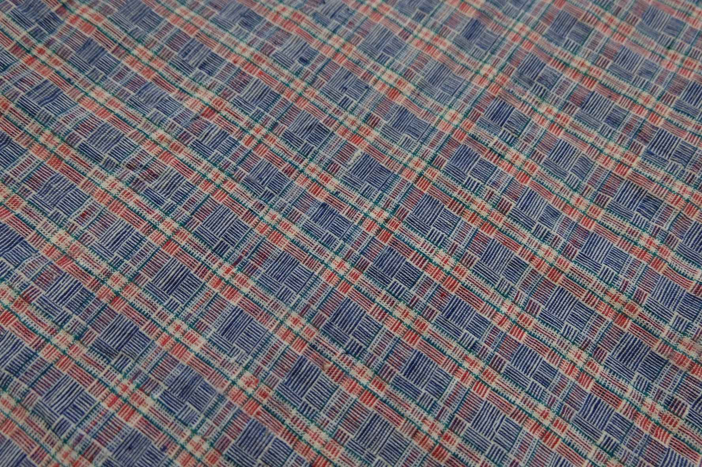 A011 Shanghai Archive: 1960s Reed - Weave Tǔbù | 49.5cm Width | Professionally Cleaned - BUBBO