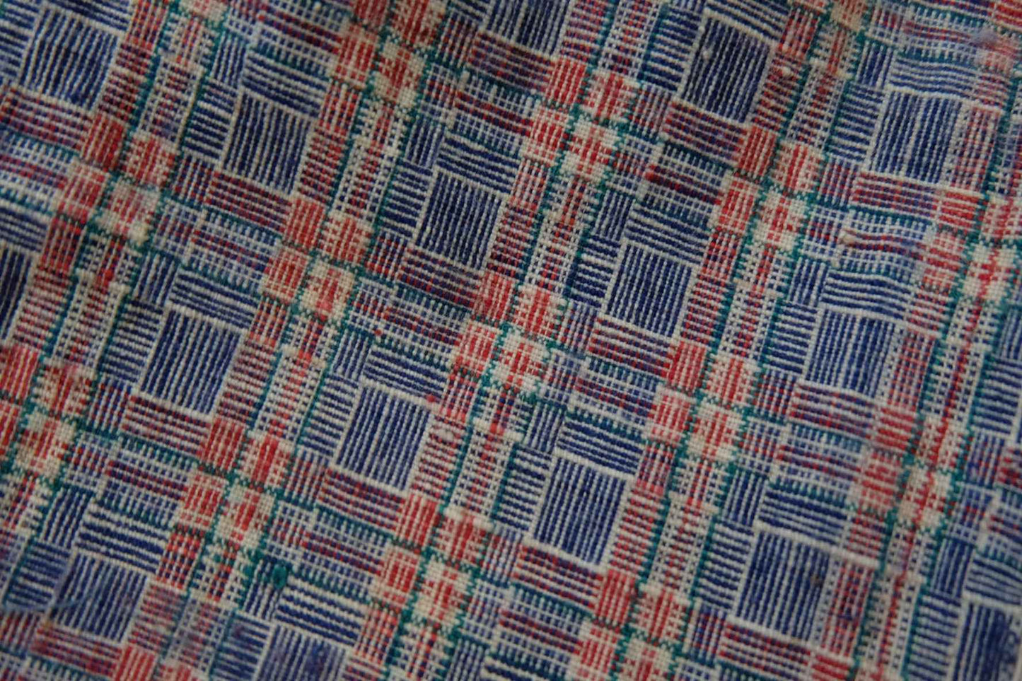 A011 Shanghai Archive: 1960s Reed - Weave Tǔbù | 49.5cm Width | Professionally Cleaned - BUBBO