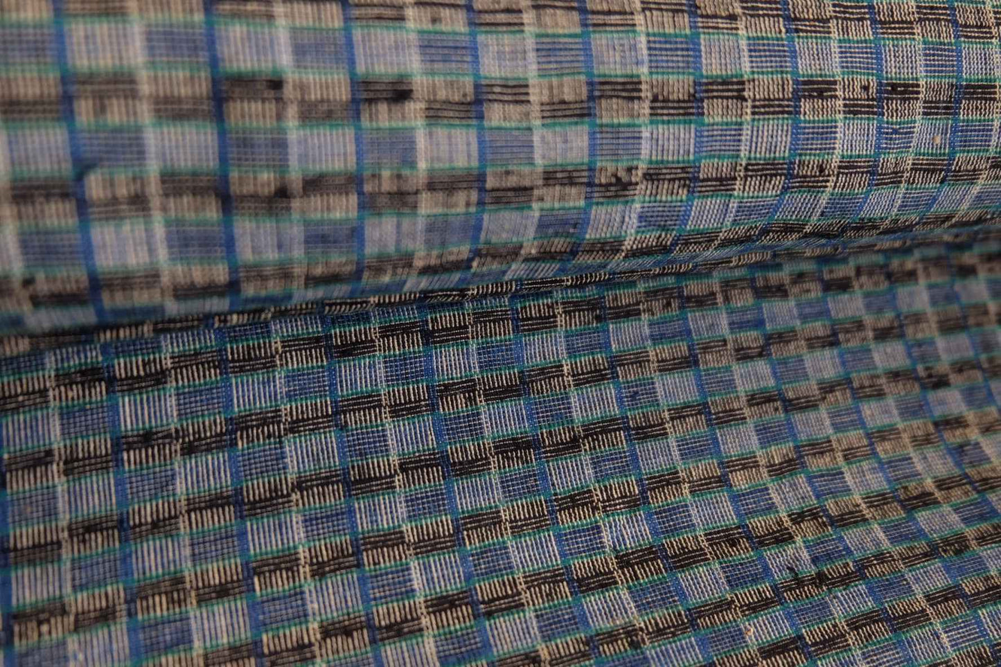 A012 Silk - Blend Reed: Southern Tǔbù in Midnight & Sapphire - 35.5cm Width - BUBBO