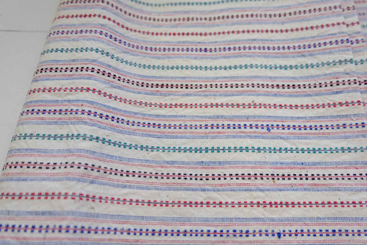 A023 Bamboo - Stitch Embroidery: Collector's Tǔbù with Hand - Picked Florals - 34cm Width | 50cm Minimum Cut - BUBBO