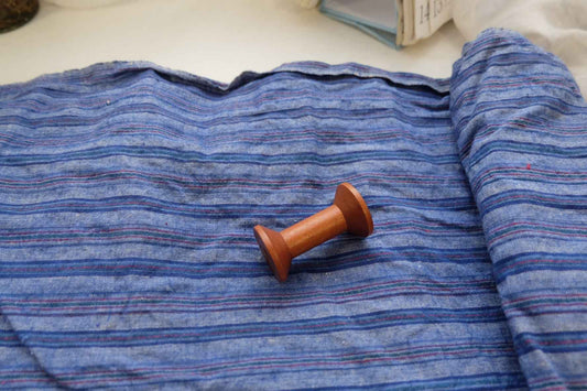 A027 Dawn Gray: Xiaohua Cotton Tǔbù with Heirloom Softness - 37.5cm Width | Pre - Washed - BUBBO