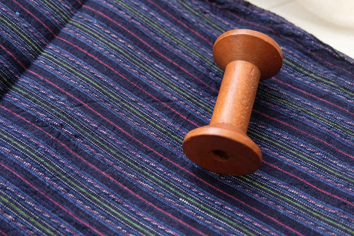 A035 Shanghai Pheasant: Prussian Blue Tǔbù with Pheasant Pattern - 47.5cm Width | 7 - Meter Archive - BUBBO