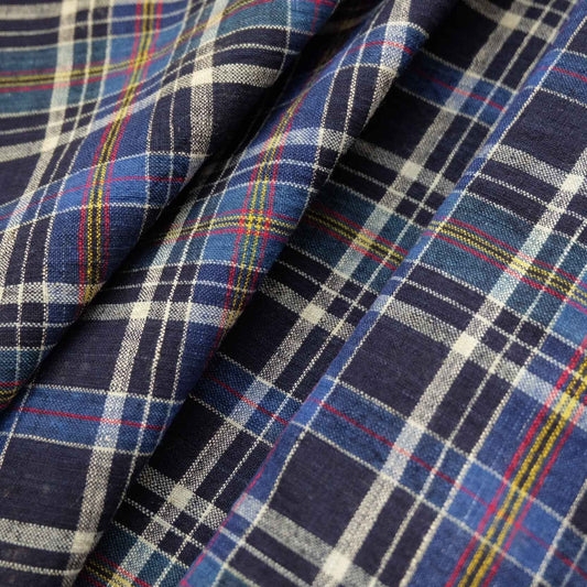 A078 Limited Edition Blue Floral Gauze | Republic Era Pattern | Only 2 Meters Available