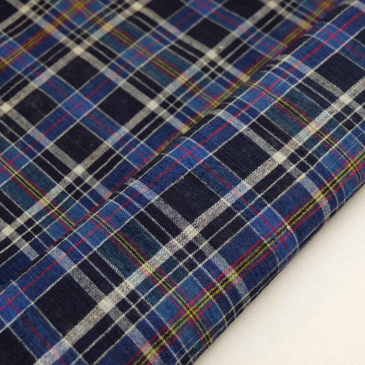 A078 Limited Edition Blue Floral Gauze | Republic Era Pattern | Only 2 Meters Available