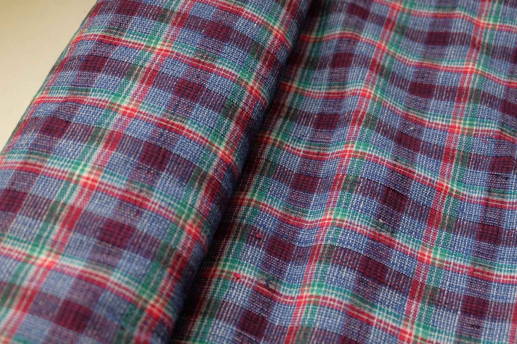 A080 Vibrant Shanghai Check Fabric | 62cm Wide | Sold by the Meter (Continuous)