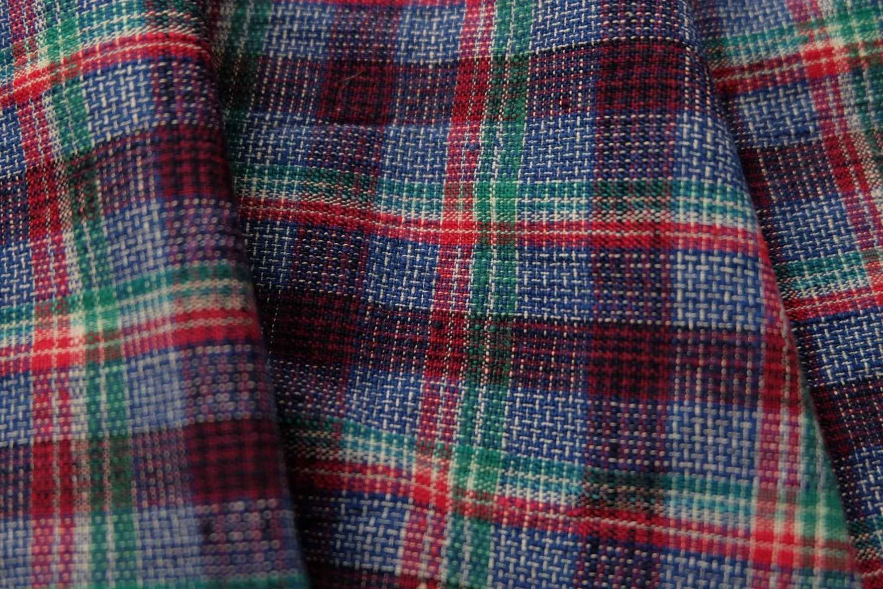 A080 Vibrant Shanghai Check Fabric | 62cm Wide | Sold by the Meter (Continuous)