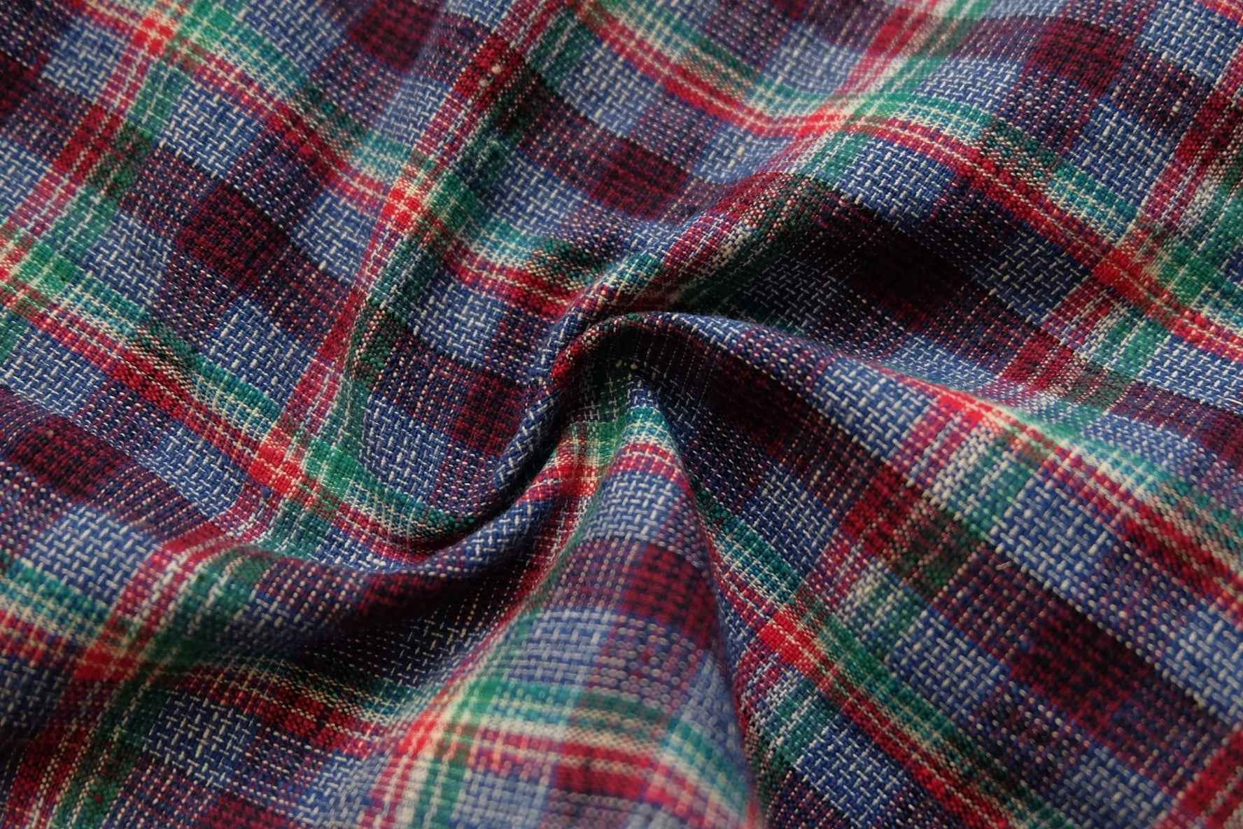 A080 Vibrant Shanghai Check Fabric | 62cm Wide | Sold by the Meter (Continuous)